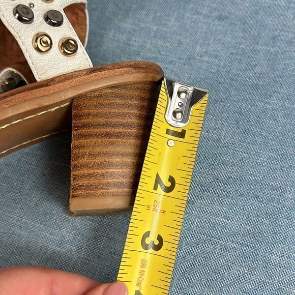 Jeffrey Campbell Seneca Embellished Studded Leather Sandals Size 8 - Picture 10 of 11